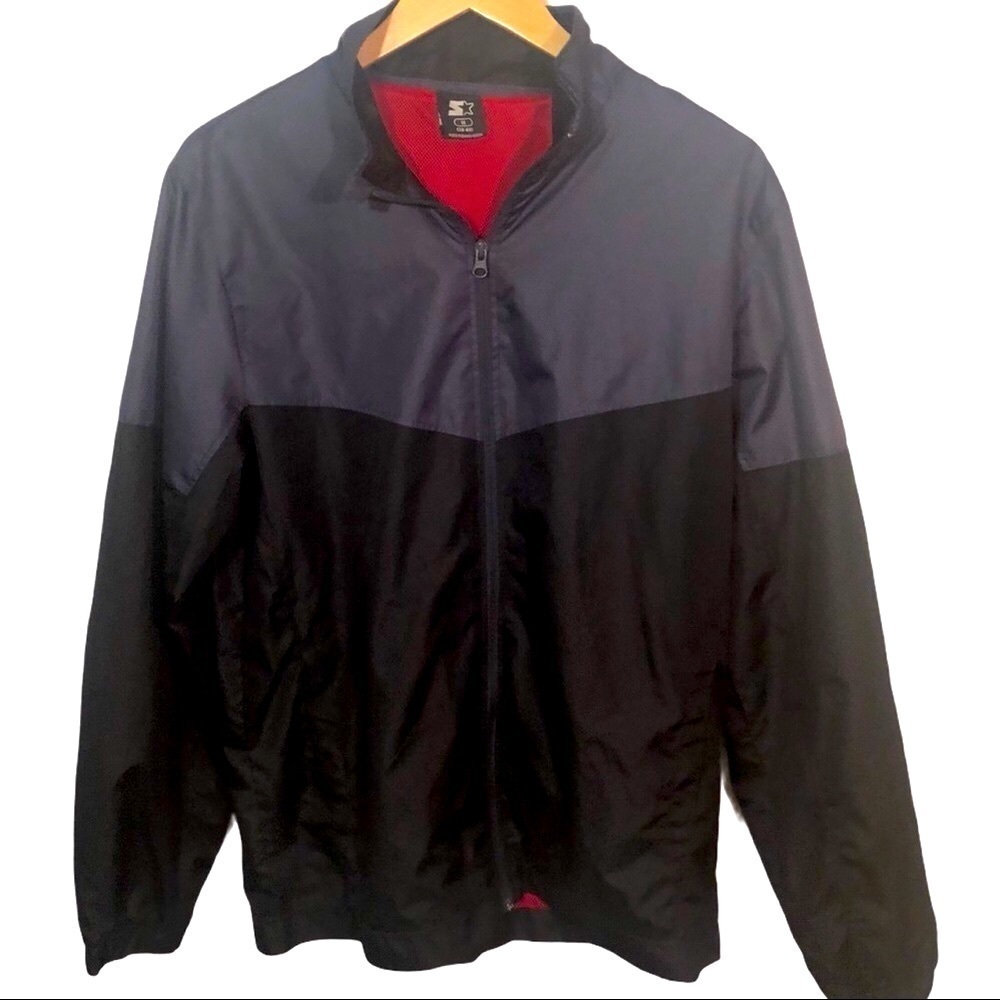 STARTER Men’s Vintage Red Mesh Lined Windbreaker